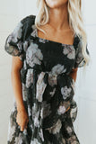 All Love Floral Puff Sleeve Dress