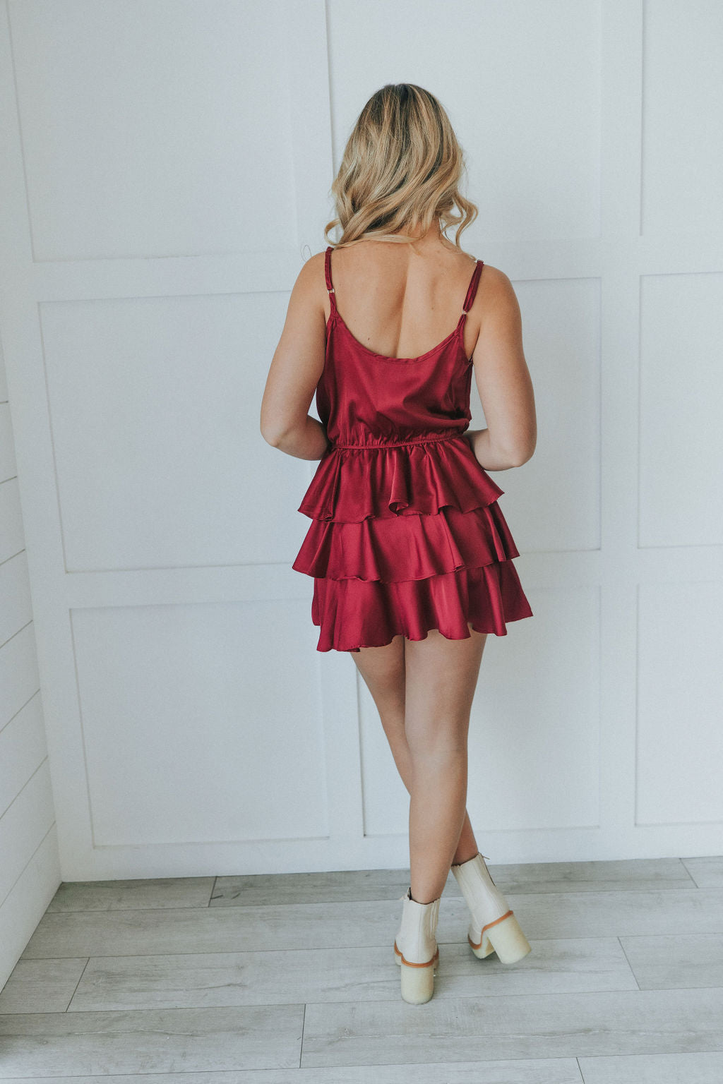 Love You More And More Ruffle Dress